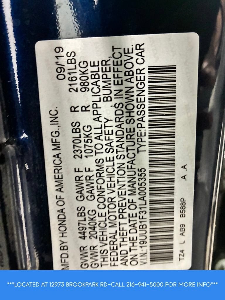 2020 Acura TLX Standard