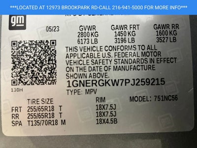 2023 Chevrolet Traverse LT Cloth