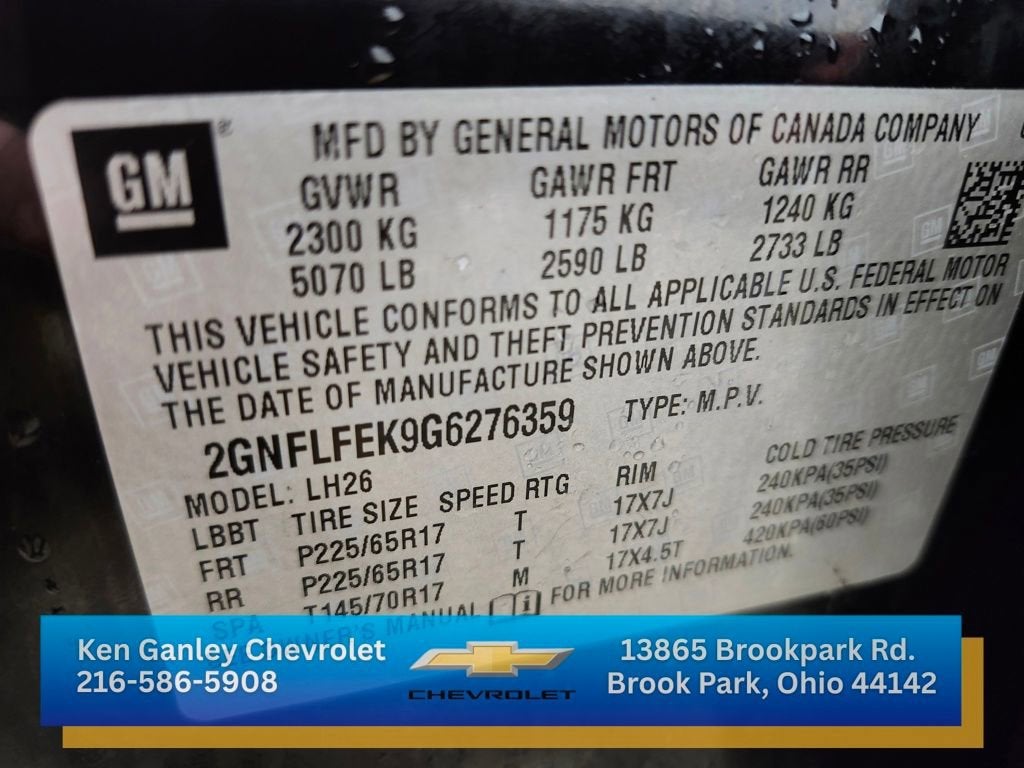 2016 Chevrolet Equinox LT