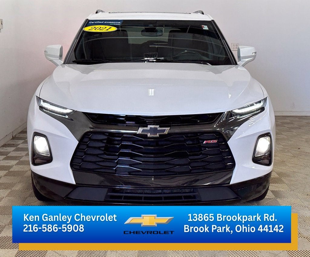 Used 2021 Chevrolet Blazer RS with VIN 3GNKBERS8MS577143 for sale in Brook Park, OH