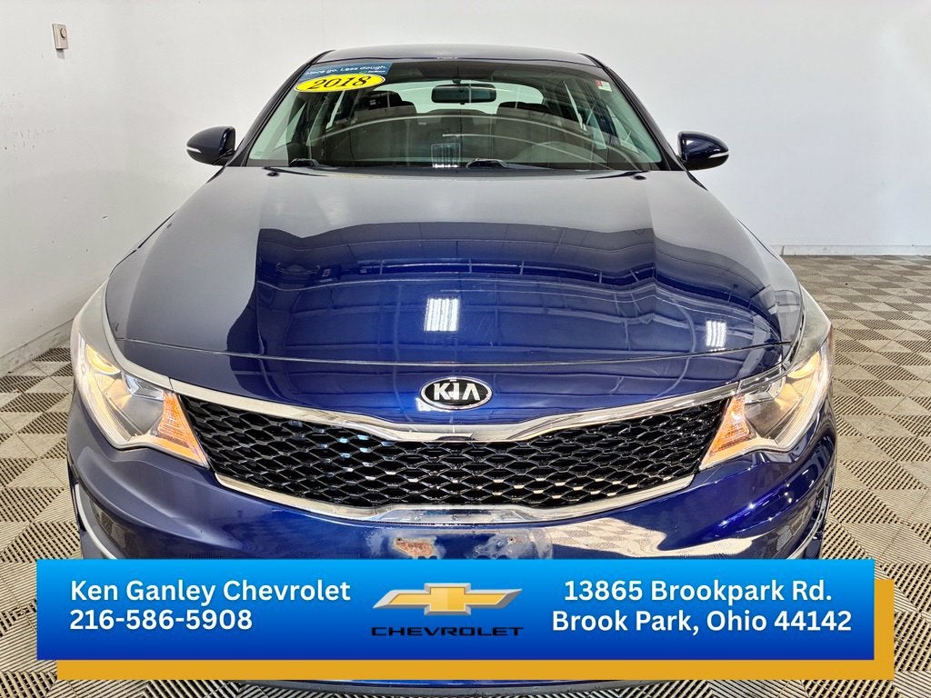Used 2018 Kia Optima LX with VIN 5XXGT4L34JG255429 for sale in Brook Park, OH