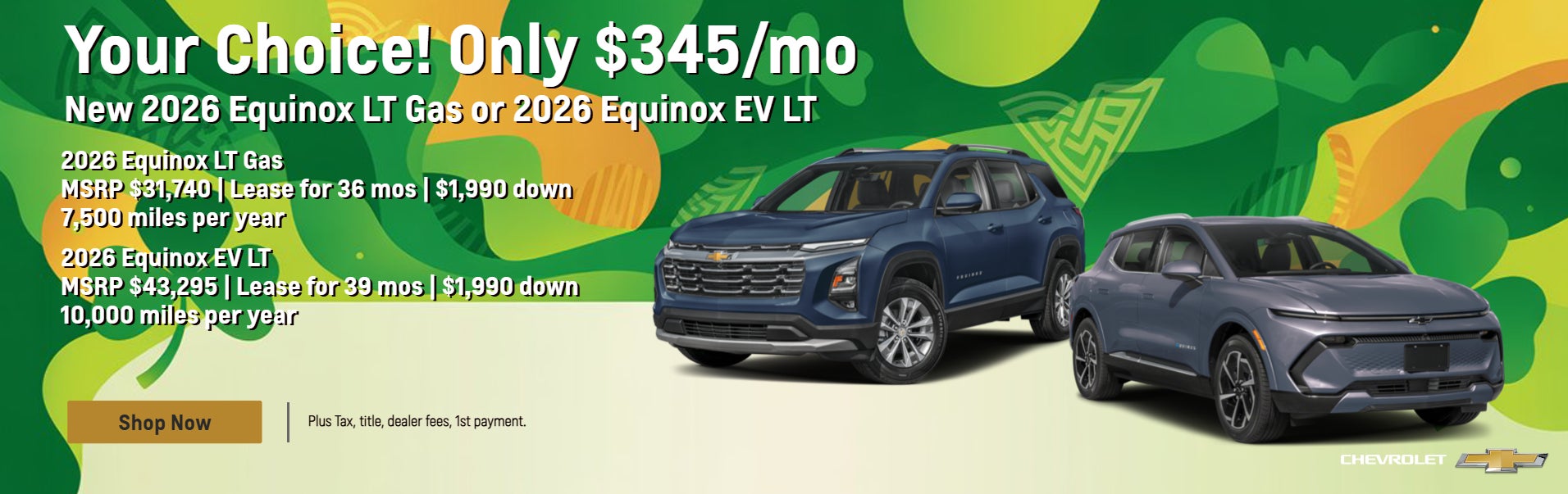 2026 Equinox LT or Equinox EV LT