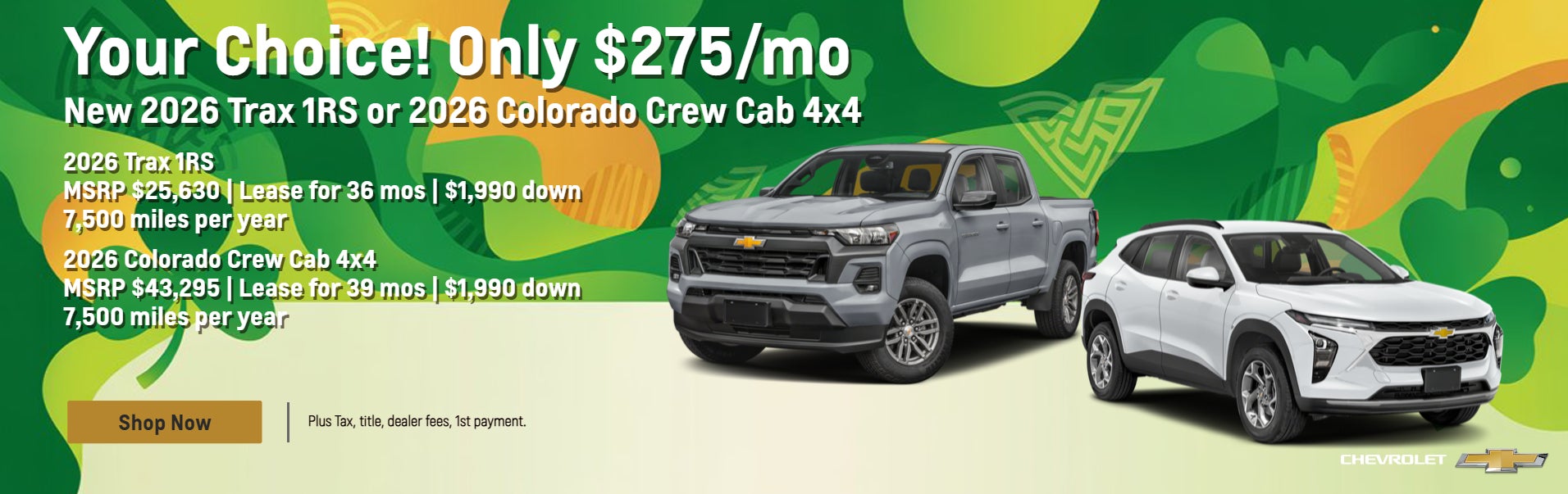 2026 Trax 1RS or 2026 Colorado Crew Cab 4x4