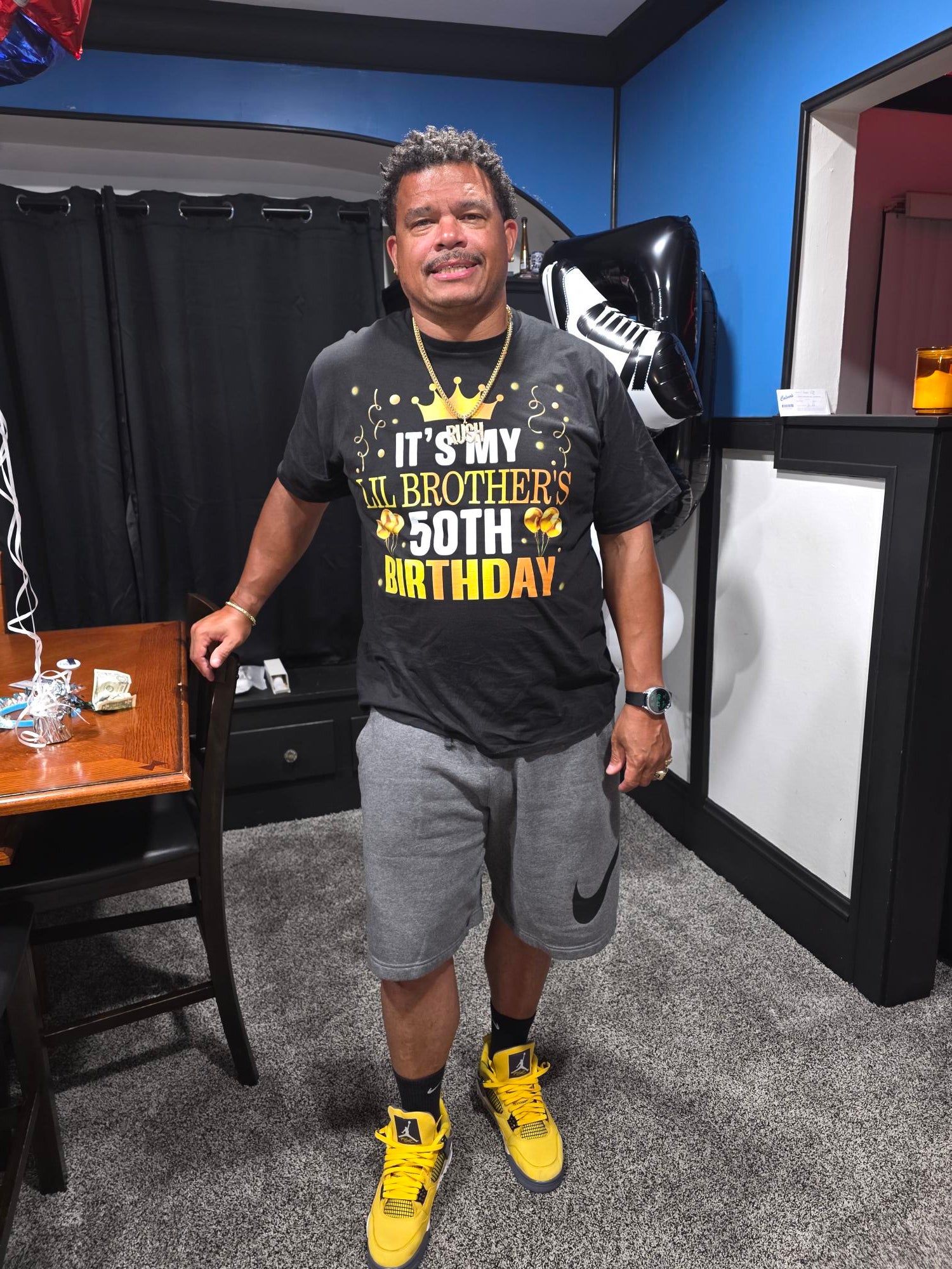 Jason Rush celebrating 50 vehicle sales for his 50th birthday